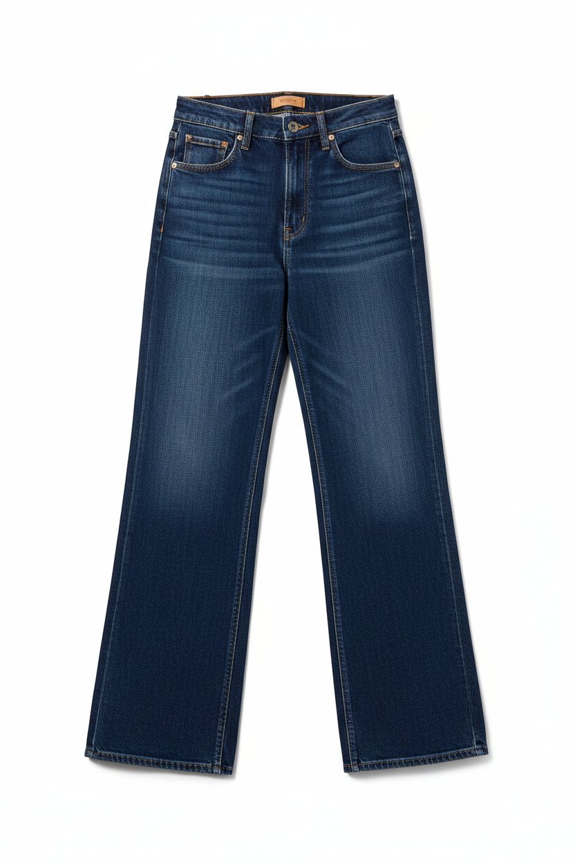 Premium wide-leg jeans