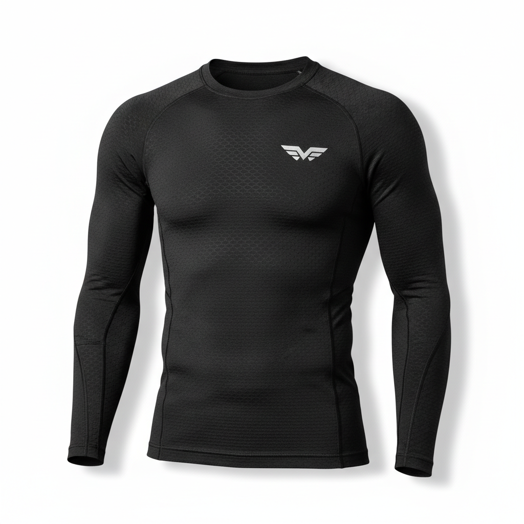 Men's compression training shirt product photo