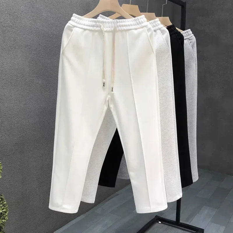 Men's Wide Leg Summer Trousers - Korean Style Casual