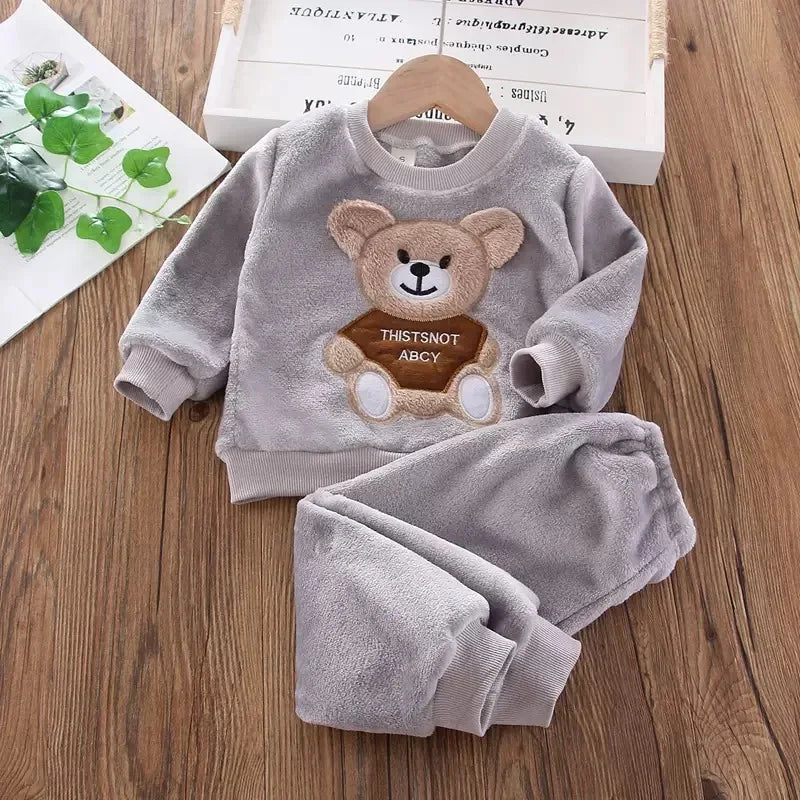 Boys Lion Fleece Winter Set