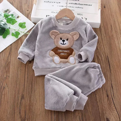 Boys Lion Fleece Winter Set