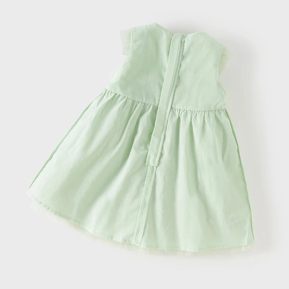 Dave Bella Embroidery Lace Mesh Princess Dress Girls Baby Children Sleeveless Summer Dress Sweet Party Clothes DB2261848