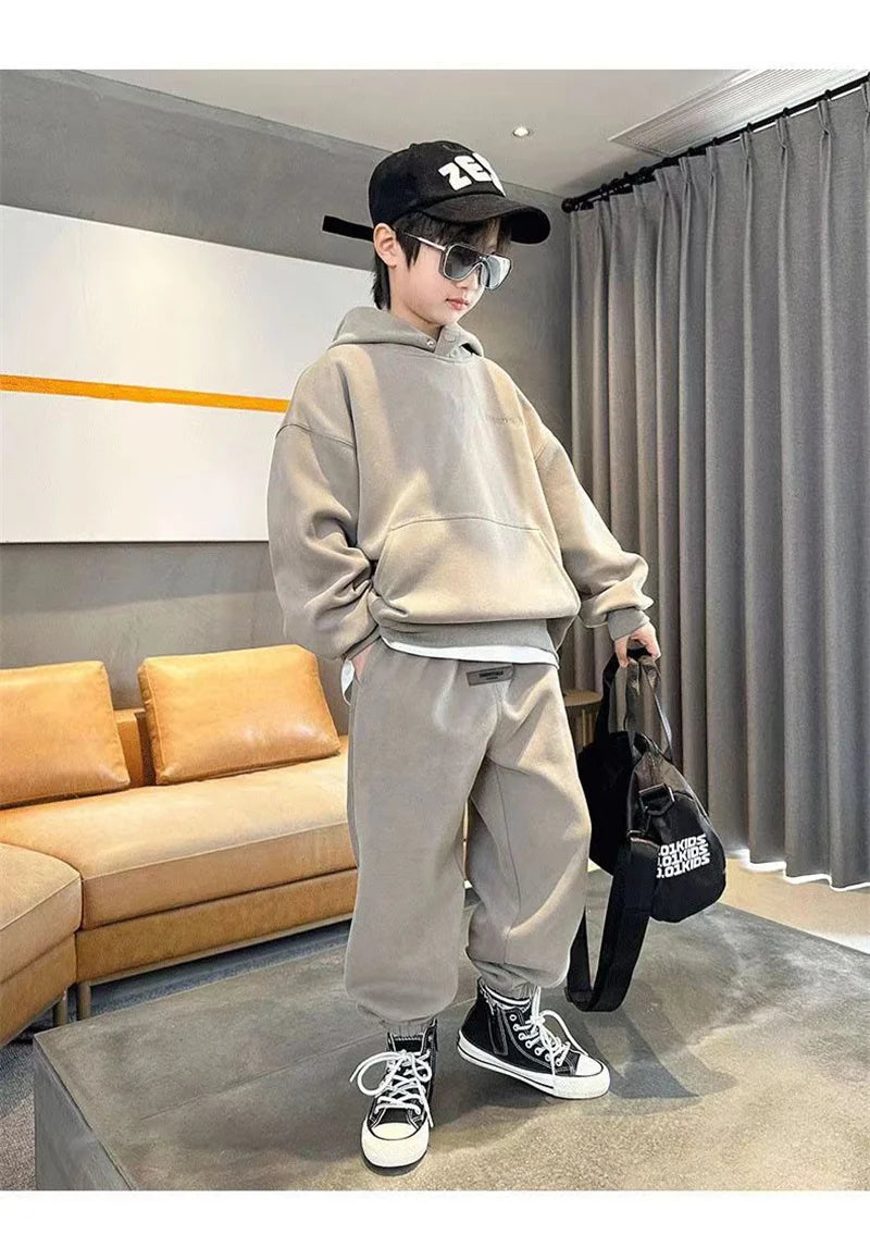 Boys' Hooded Tracksuit Set