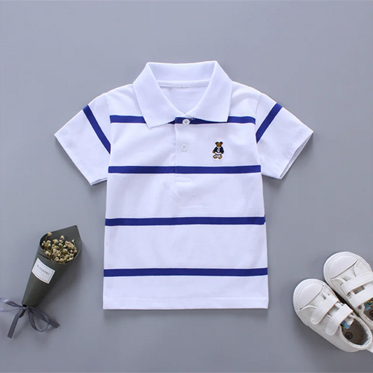 Kids Striped Polo Shirt