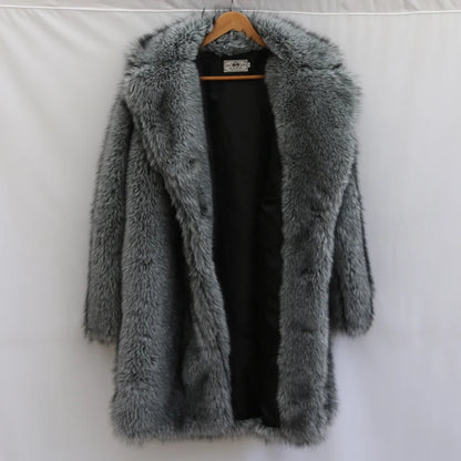 Men's Mink Fur Long Coat - Luxury Winter Trench