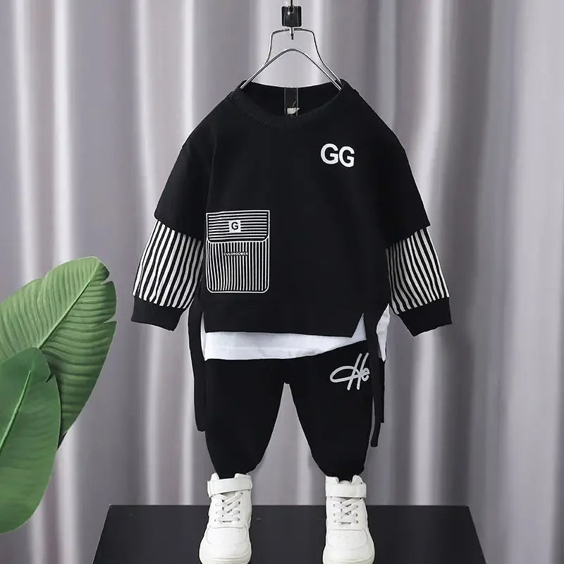 Kids' Stripe Sweater & Pant Set