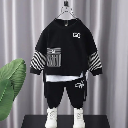 Kids' Stripe Sweater & Pant Set