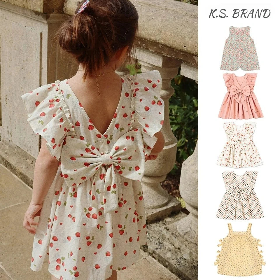 Summer Girls Cherry Strawberry Dress