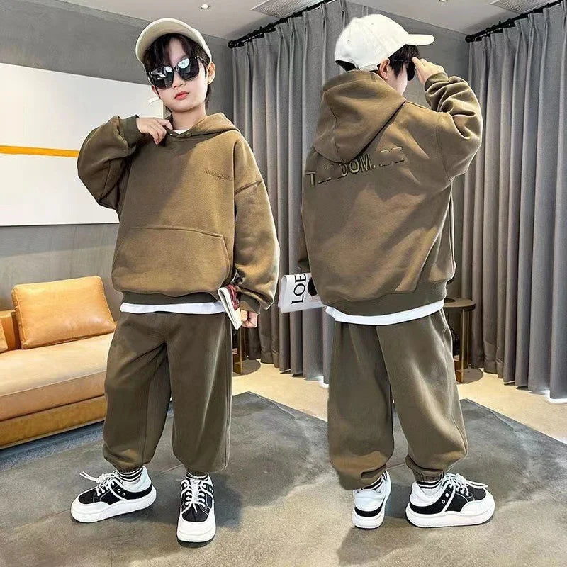 Boys' Hooded Tracksuit Set