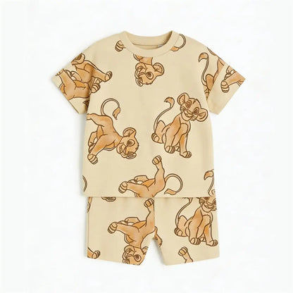 Disney Full Print T-Shirt & Shorts Set