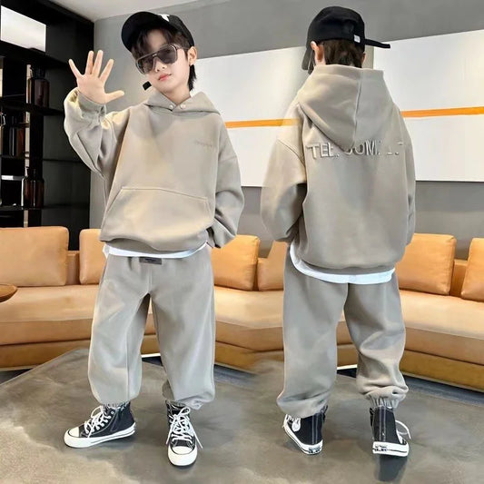 Boys' Hooded Tracksuit Set
