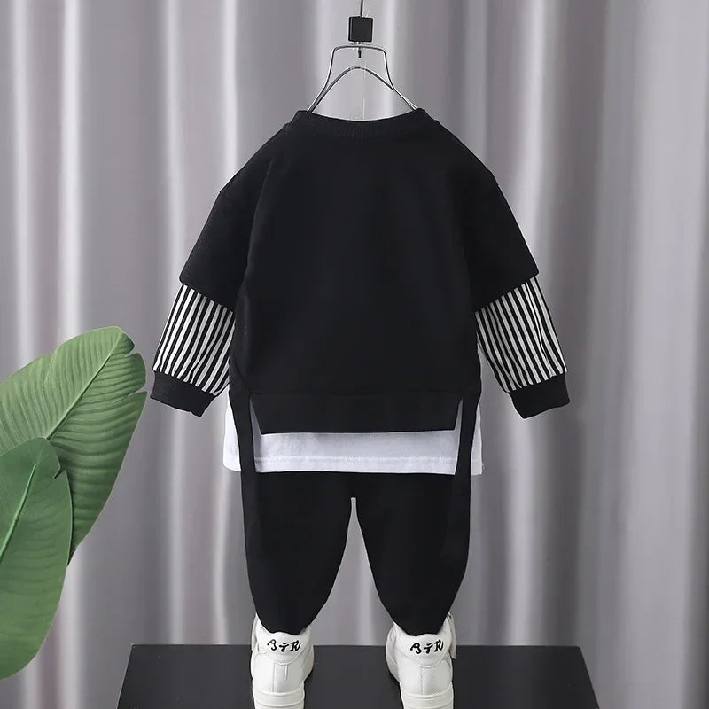 Kids' Stripe Sweater & Pant Set