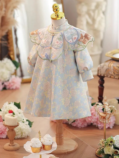 Baby Girl  Tang Suit Clothes Girl Chinese Style Traditional  Birthday Princess Dress  summer