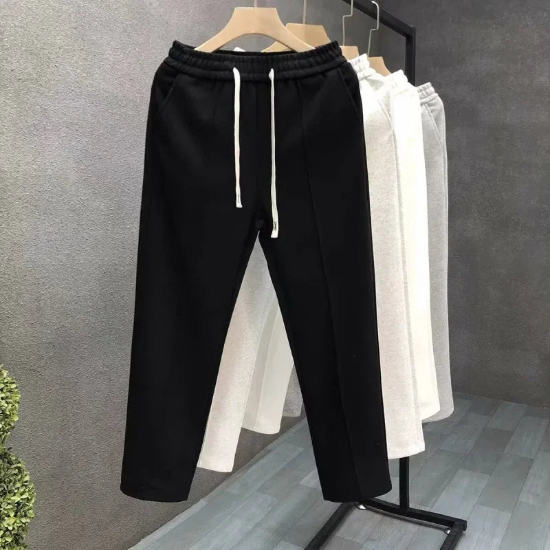 Men's Wide Leg Summer Trousers - Korean Style Casual