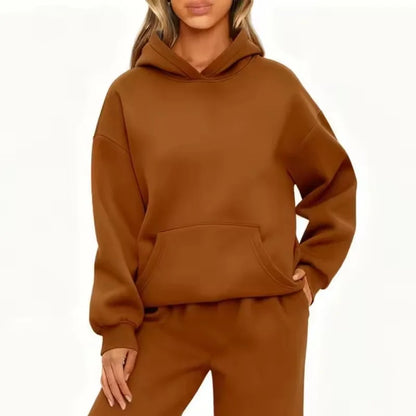 2026 autumn winter Solid Color women sweatshirt Fashion Clothing Casual sport Hoodies sweatshirt long sleeve tops Women Hoodies