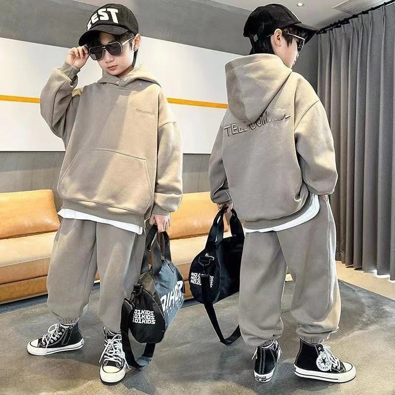 Boys' Hooded Tracksuit Set