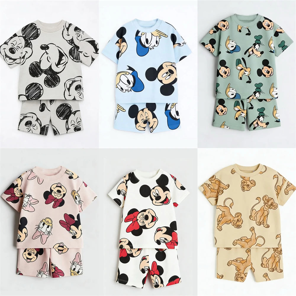 Disney Full Print T-Shirt & Shorts Set
