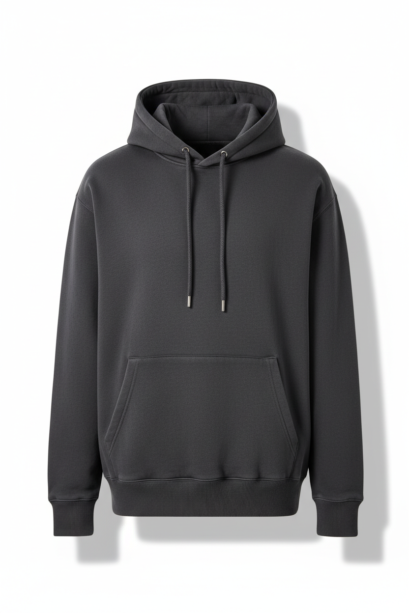 Premium charcoal grey hoodie