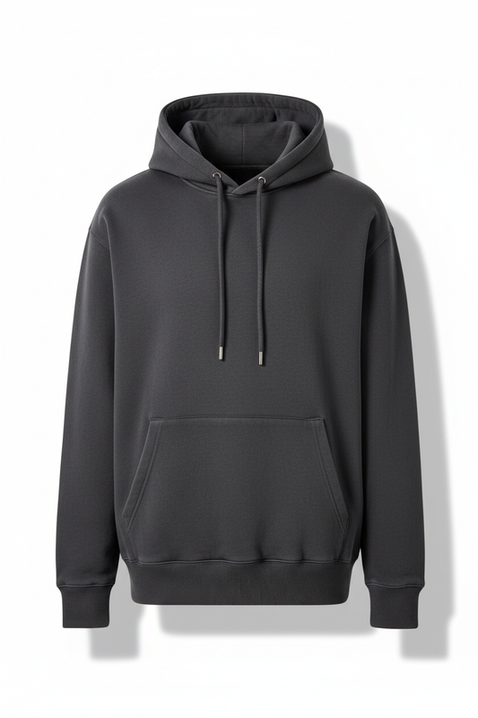 Premium charcoal grey hoodie