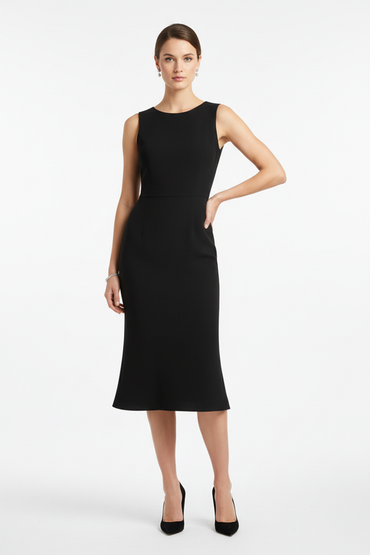 Classic black cocktail dress