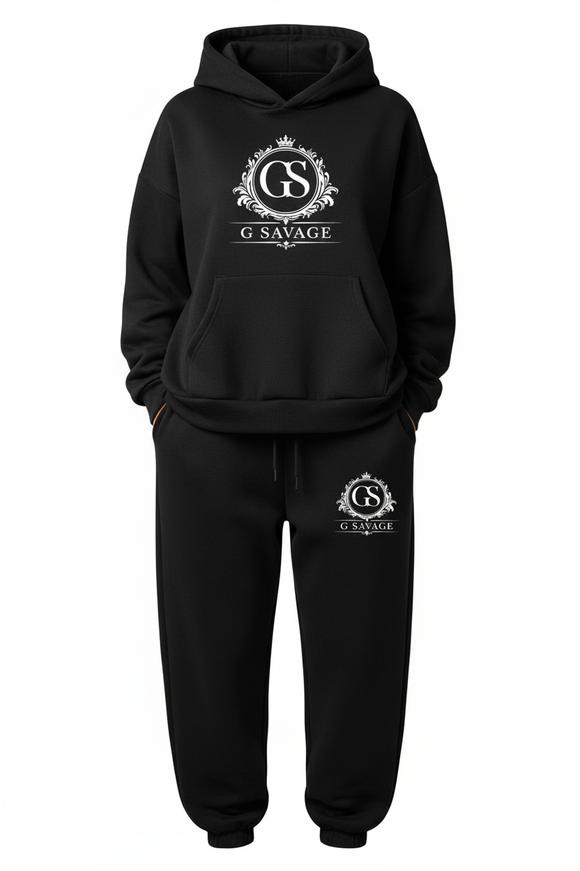 Women's G SAVAGE Baggy Tracksuit - Black