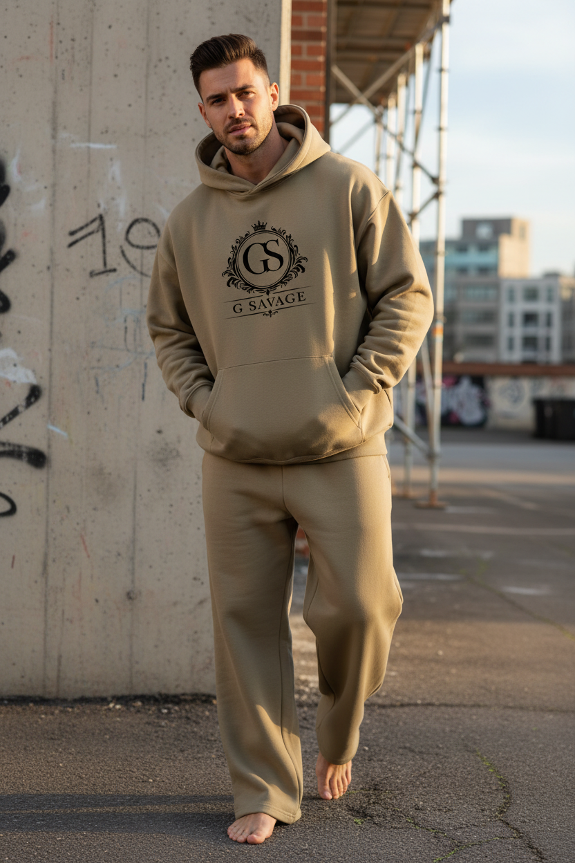Men's G SAVAGE Relaxed Tracksuit - Khaki