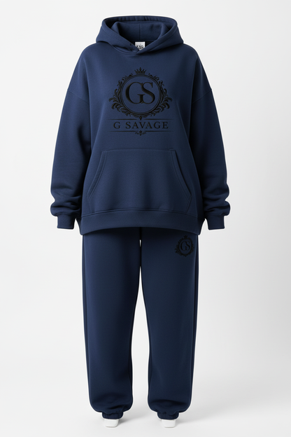 Women's G SAVAGE Baggy Tracksuit - Navy