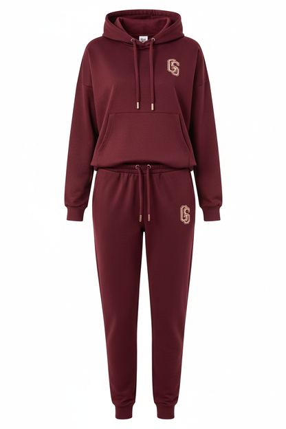 Women's G Savage Tracksuit - Burgundy