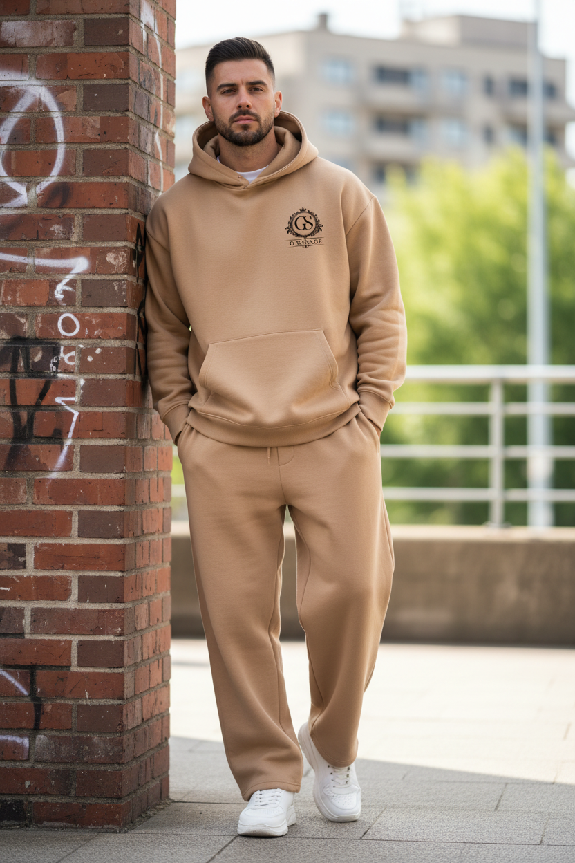 Men's G SAVAGE Relaxed Tracksuit - Beige