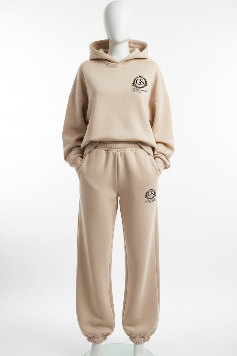 Women's G SAVAGE Baggy Tracksuit - Cream