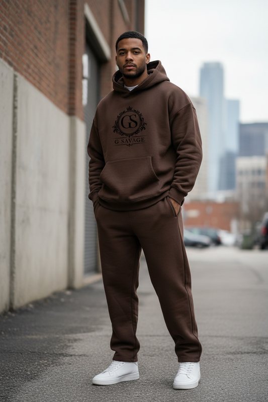 Men's G SAVAGE Relaxed Tracksuit - Brown