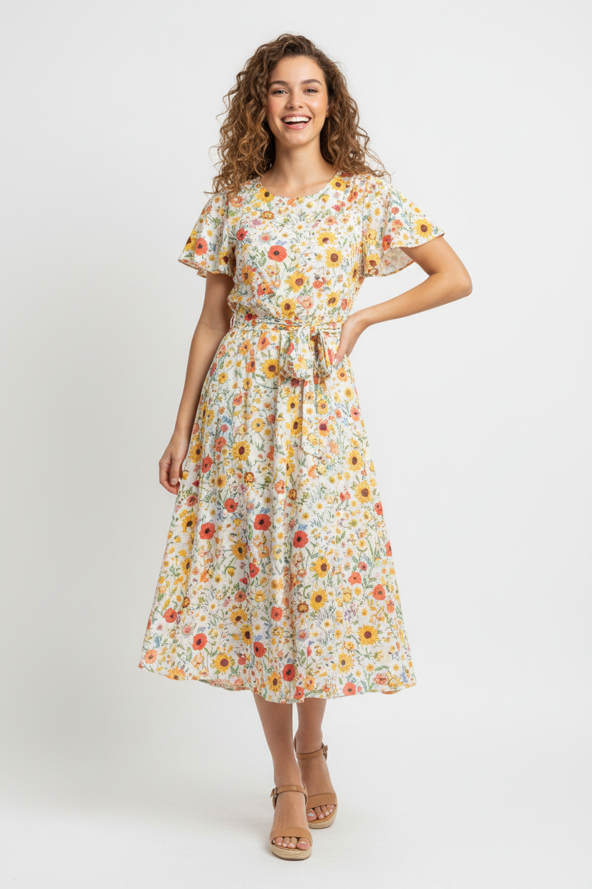 Floral midi sundress
