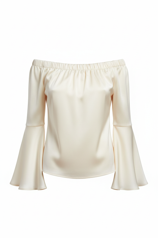 Sophisticated off-shoulder top