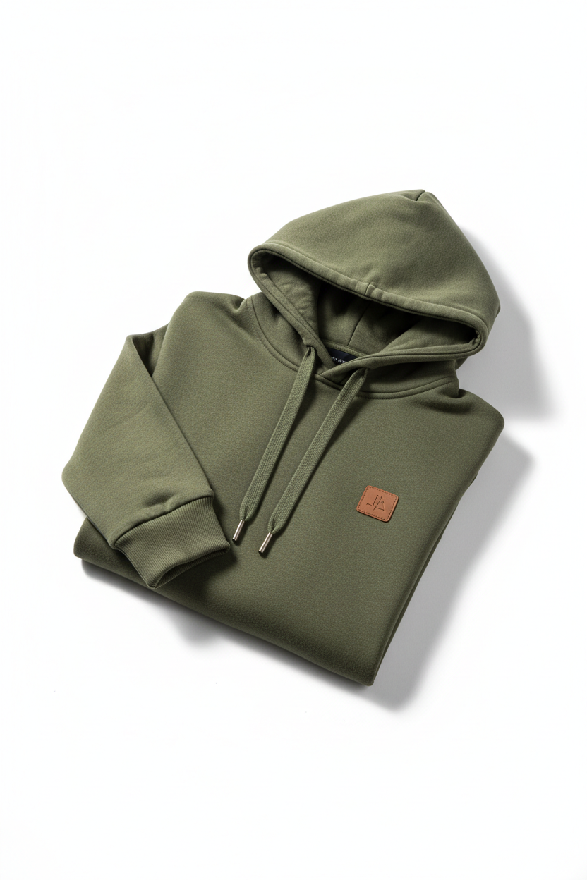 Premium olive green hoodie