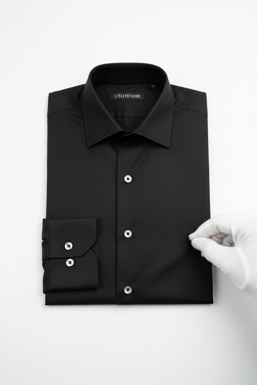 Black premium dress shirt