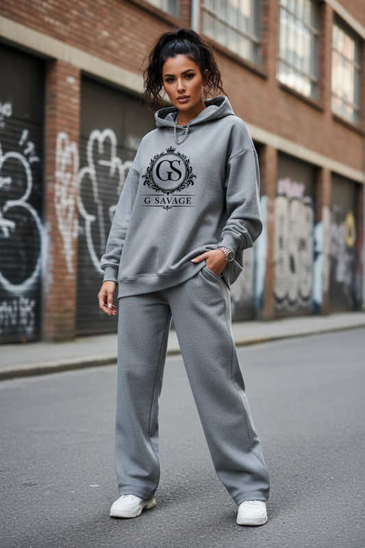 Women's G SAVAGE Relaxed Tracksuit - Grey