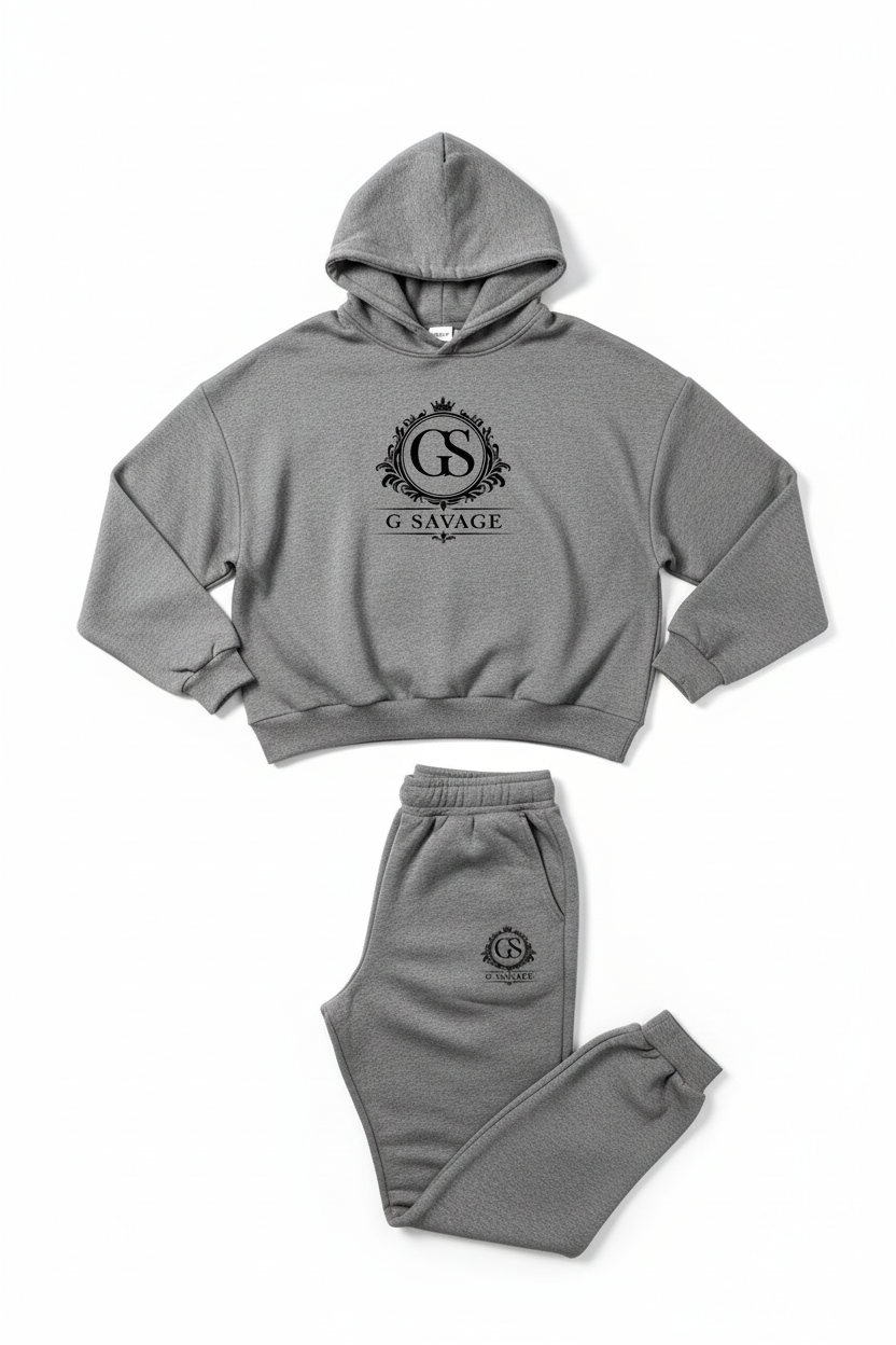 Women's G SAVAGE Baggy Tracksuit - Grey