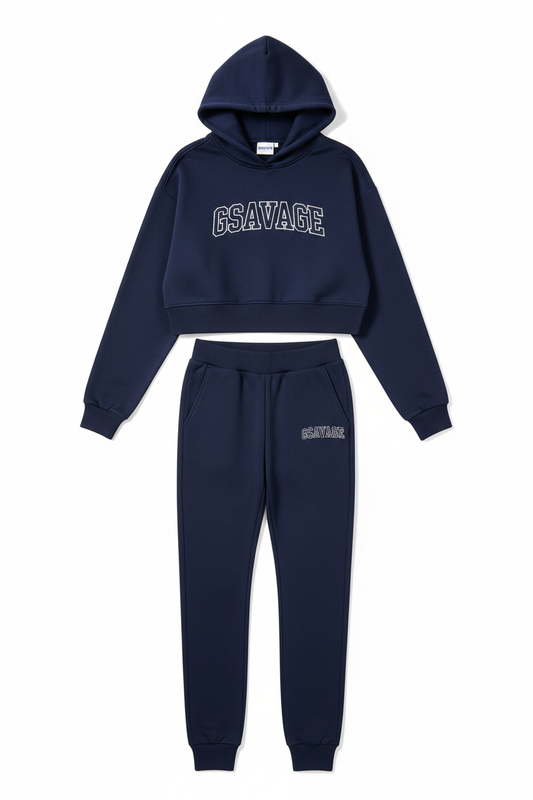 Women's GSAVAGE Tracksuit - Navy