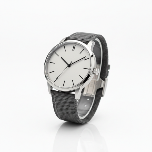 Men's minimalist watch product photo