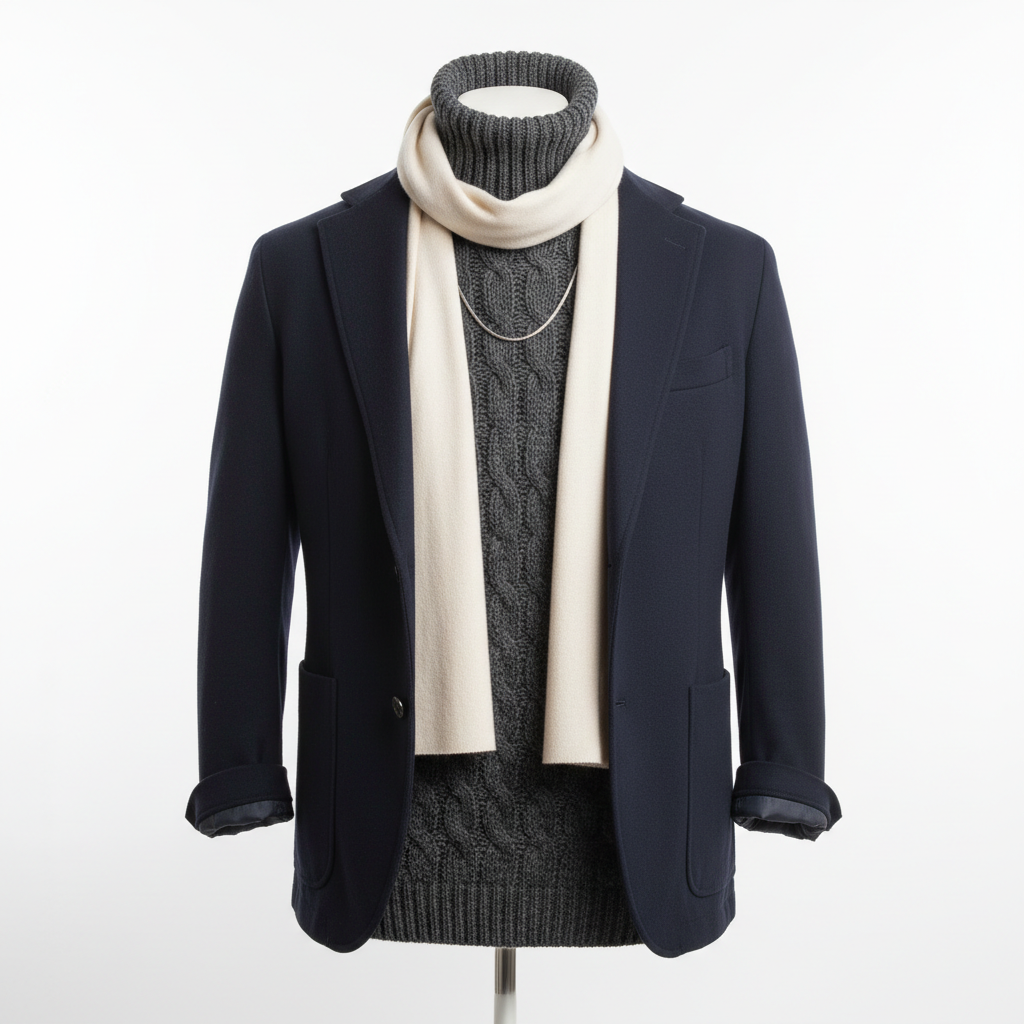 Men's turtleneck sweater product photo